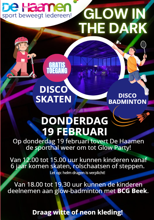 Discoskaten en Badminton