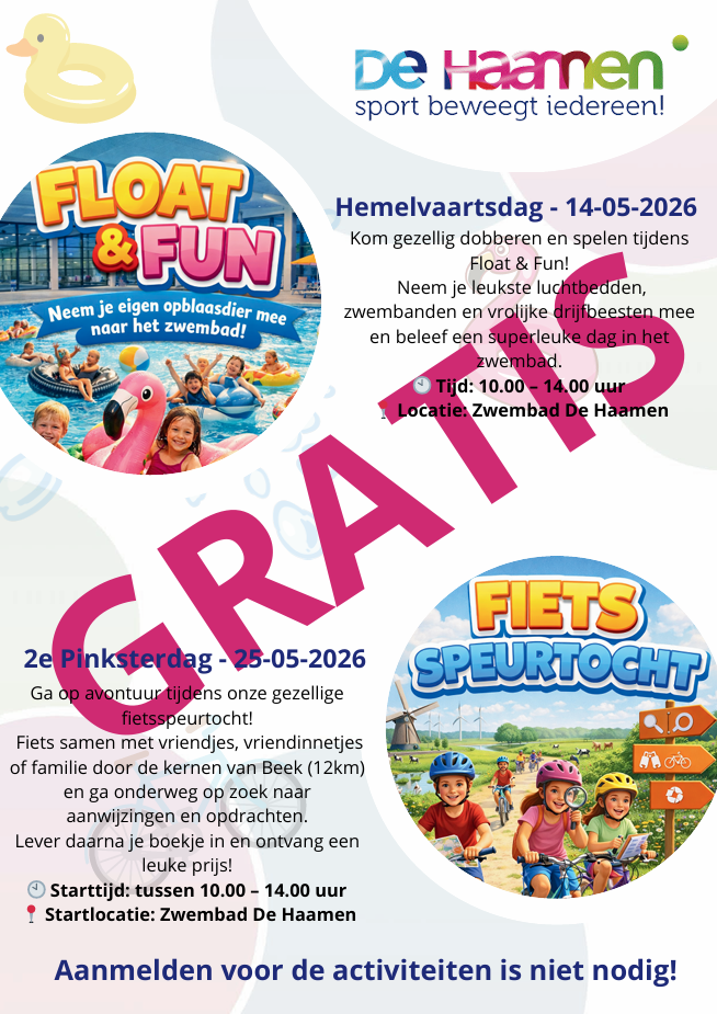 Hemelvaart en Pinksteren - Activiteiten